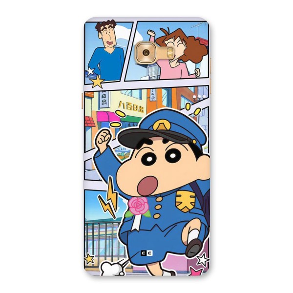 Officer Shinchan Back Case for Galaxy C9 Pro