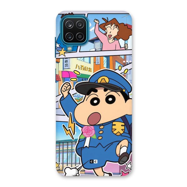 Officer Shinchan Back Case for Galaxy F12