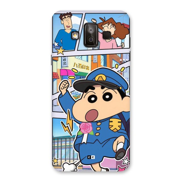 Officer Shinchan Back Case for Galaxy J7 Duo