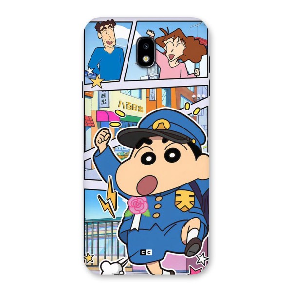 Officer Shinchan Back Case for Galaxy J7 Pro