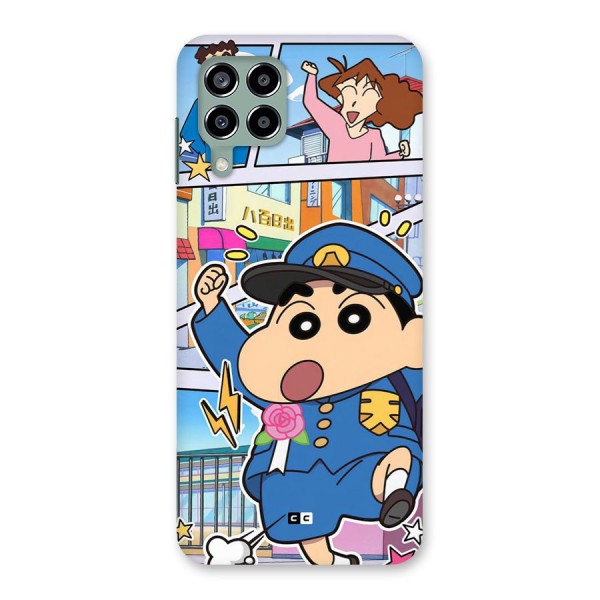 Officer Shinchan Back Case for Galaxy M33