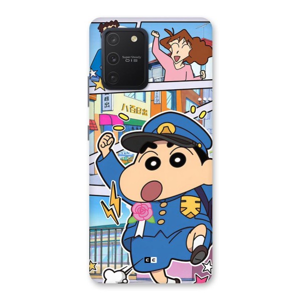 Officer Shinchan Back Case for Galaxy S10 Lite