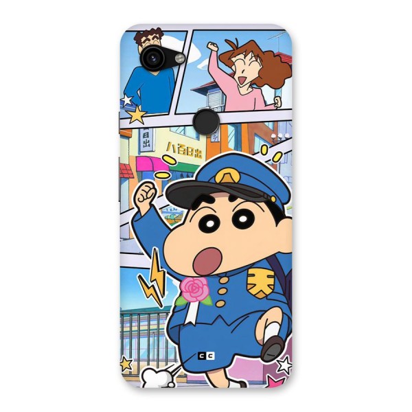 Officer Shinchan Back Case for Google Pixel 3a XL