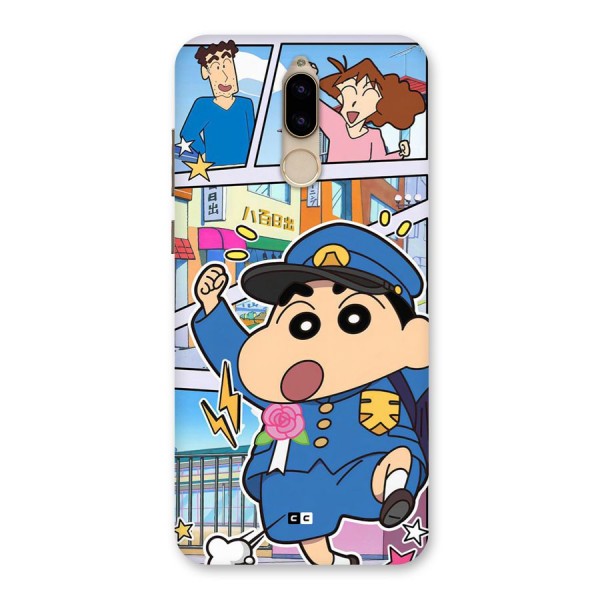 Officer Shinchan Back Case for Honor 9i