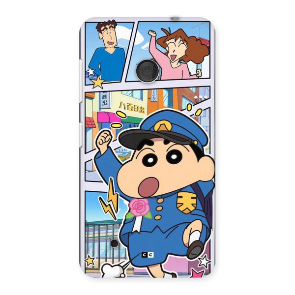 Officer Shinchan Back Case for Lumia 530