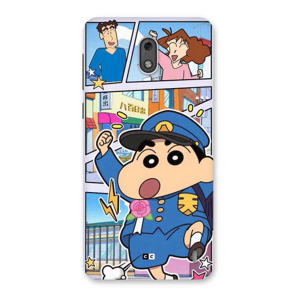 Officer Shinchan Back Case for Nokia 2