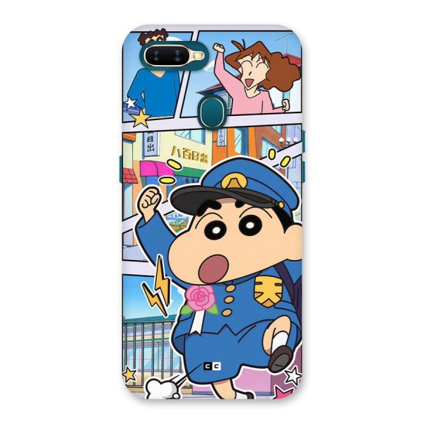 Officer Shinchan Back Case for Oppo A11k