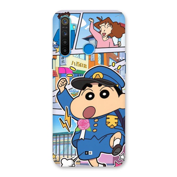 Officer Shinchan Back Case for Realme 5s