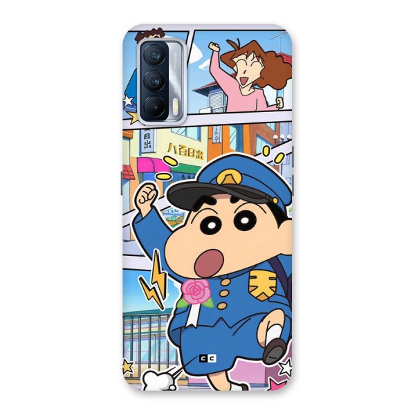 Officer Shinchan Back Case for Realme X7