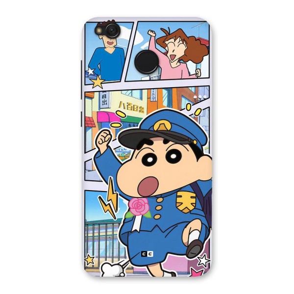 Officer Shinchan Back Case for Redmi 4