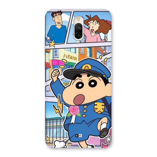 Officer Shinchan Back Case for Redmi 8A Dual