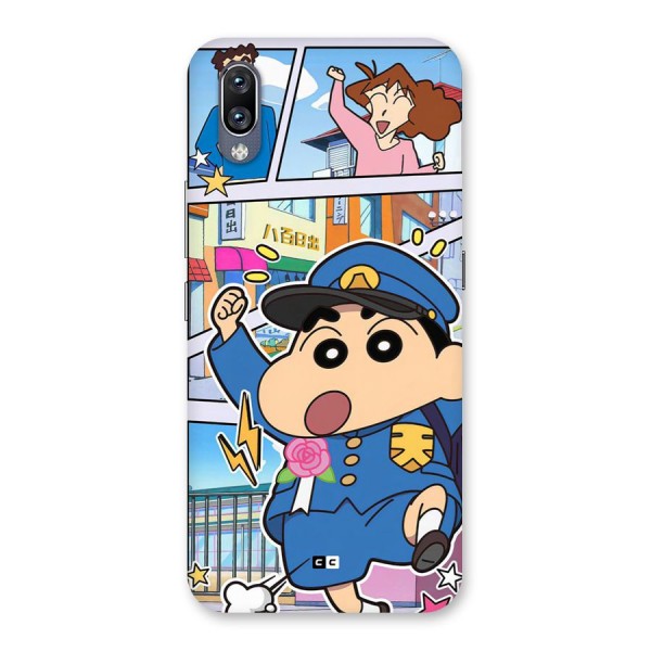 Officer Shinchan Back Case for Vivo NEX