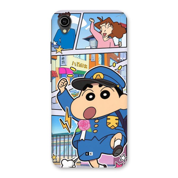 Officer Shinchan Back Case for Vivo Y91i