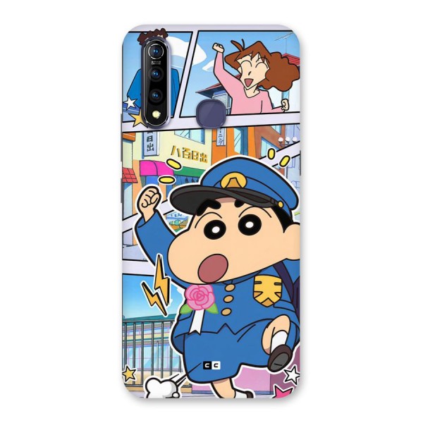 Officer Shinchan Back Case for Vivo Z1 Pro