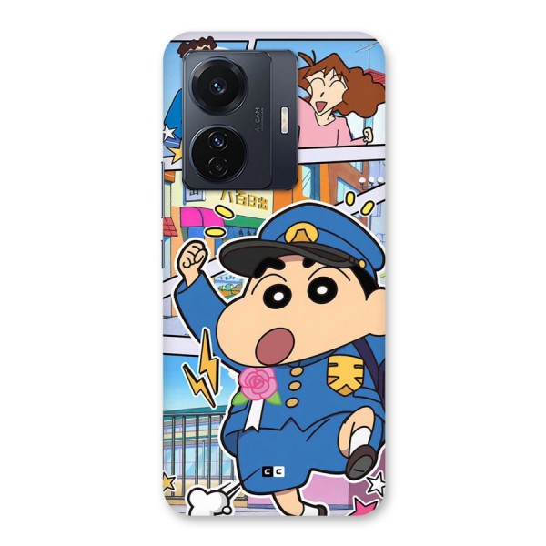 Officer Shinchan Back Case for Vivo iQOO Z6 Pro