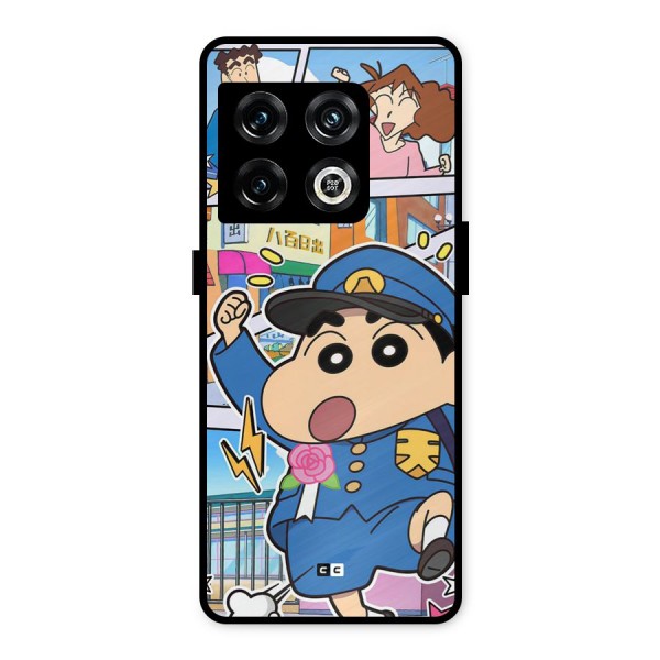 Officer Shinchan Metal Back Case for OnePlus 10 Pro 5G