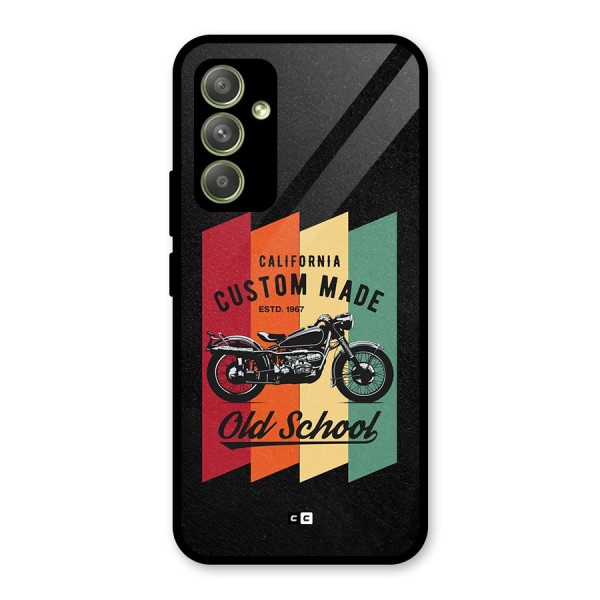 Old School Bike Glass Back Case for Galaxy A54