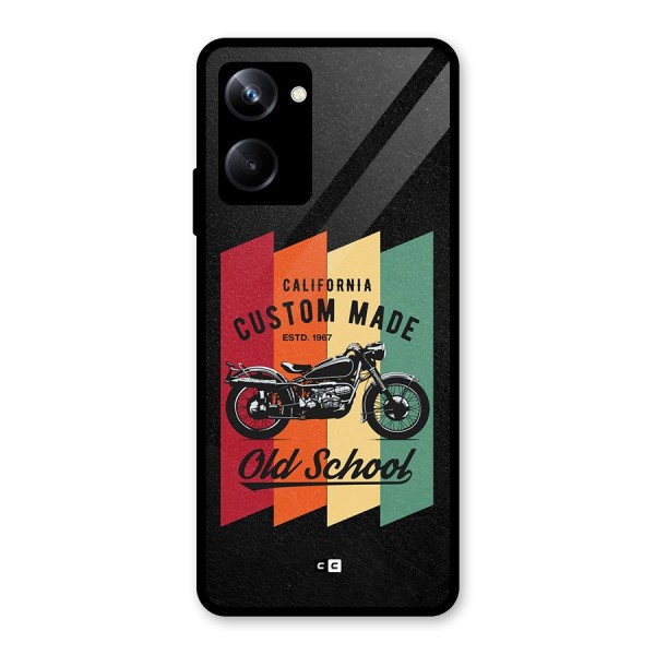 Old School Bike Glass Back Case for Realme 10 Pro