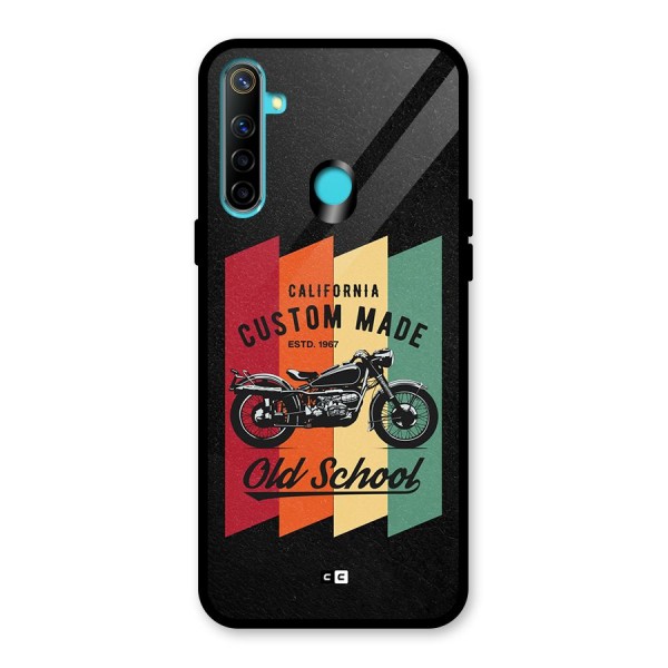 Old School Bike Glass Back Case for Realme 5