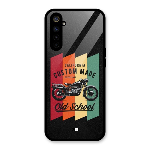 Old School Bike Glass Back Case for Realme 6