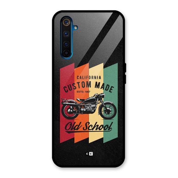 Old School Bike Glass Back Case for Realme 6 Pro