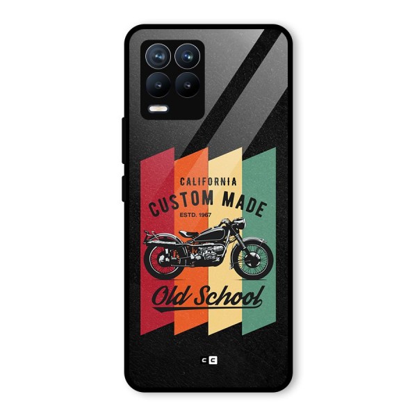 Old School Bike Glass Back Case for Realme 8