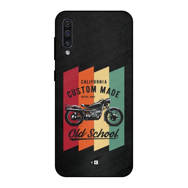 Old School Bike Metal Back Case for Galaxy A50