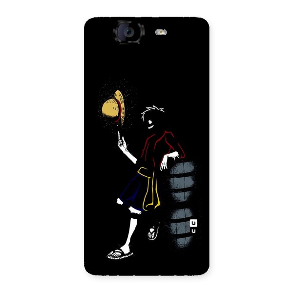 One Piece Luffy Style Back Case for Canvas Knight A350