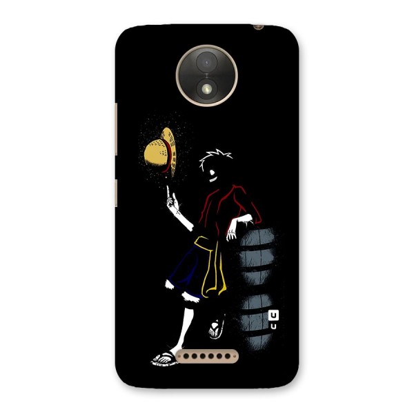 One Piece Luffy Style Back Case for Moto C Plus