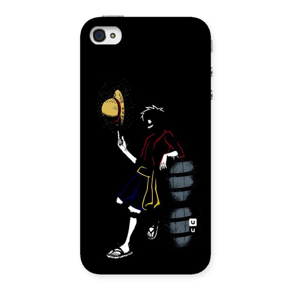 One Piece Luffy Style Back Case for iPhone 4 4s