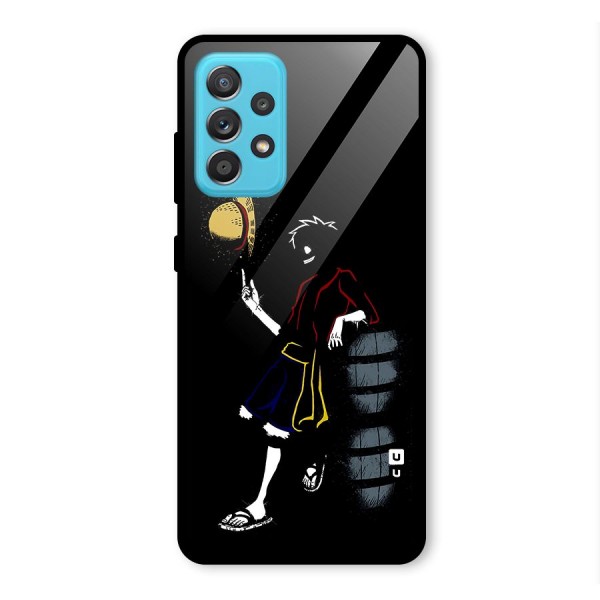 One Piece Luffy Style Glass Back Case for Galaxy A52