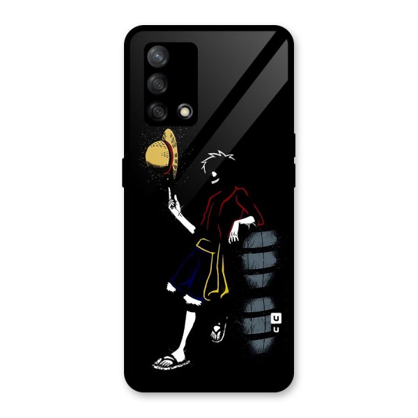 One Piece Luffy Style Glass Back Case for Oppo F19