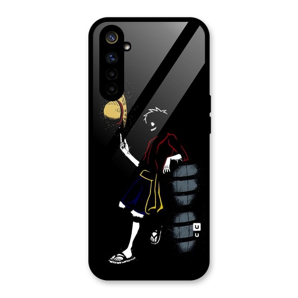 One Piece Luffy Style Glass Back Case for Realme 6