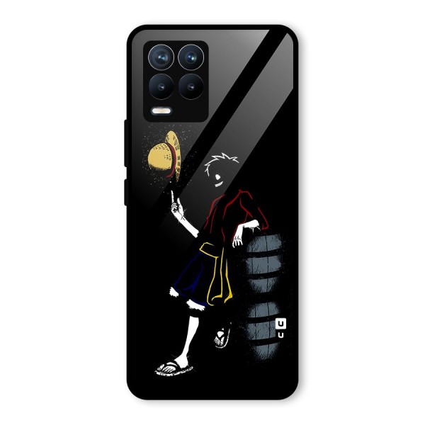 One Piece Luffy Style Glass Back Case for Realme 8