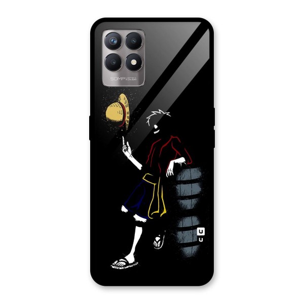 One Piece Luffy Style Glass Back Case for Realme 8i