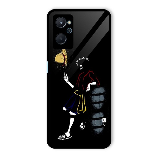 One Piece Luffy Style Glass Back Case for Realme 9i