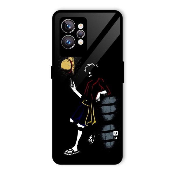 One Piece Luffy Style Glass Back Case for Realme GT2 Pro