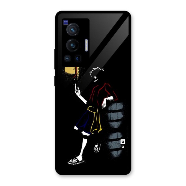 One Piece Luffy Style Glass Back Case for Vivo X70 Pro