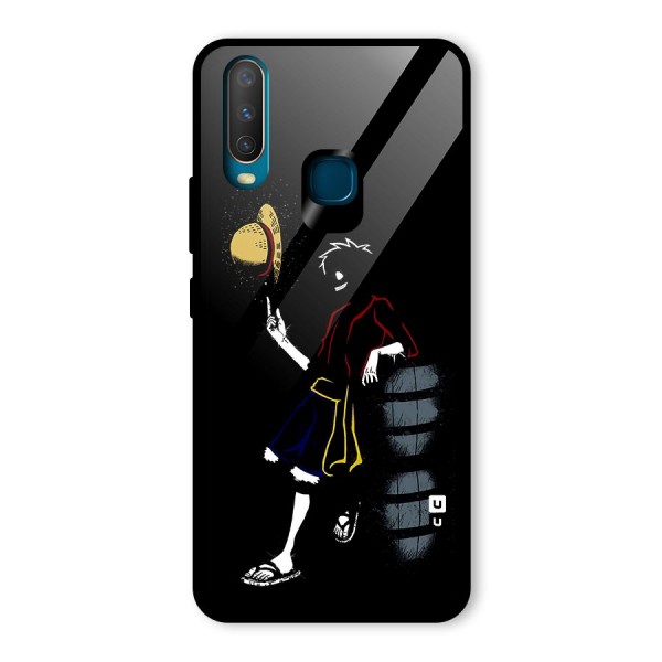 One Piece Luffy Style Glass Back Case for Vivo Y12