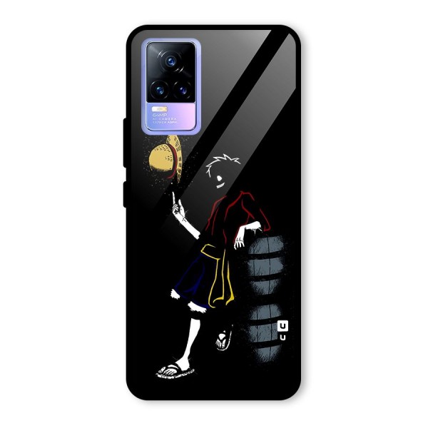 One Piece Luffy Style Glass Back Case for Vivo Y73