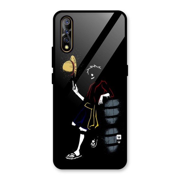 One Piece Luffy Style Glass Back Case for Vivo Z1x