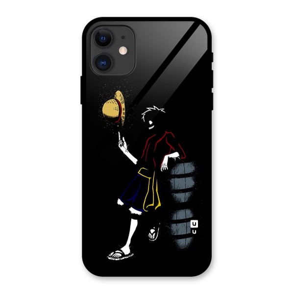One Piece Luffy Style Glass Back Case for iPhone 11