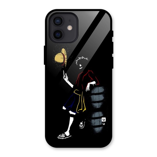 One Piece Luffy Style Glass Back Case for iPhone 12