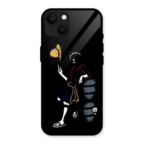 One Piece Luffy Style Glass Back Case for iPhone 13