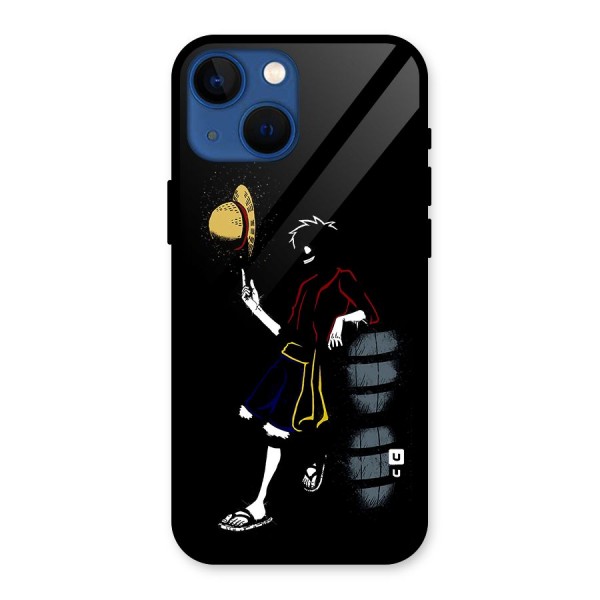 One Piece Luffy Style Glass Back Case for iPhone 13 Mini