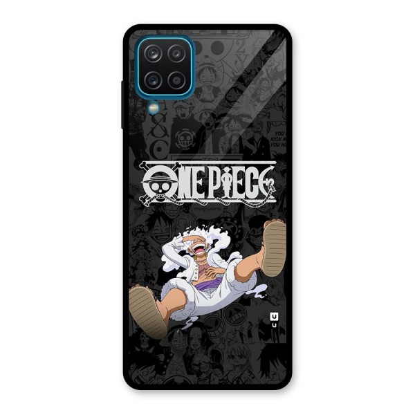 One Piece Manga Laughing Glass Back Case for Galaxy A12