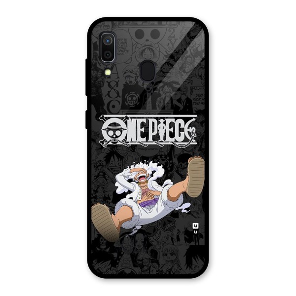 One Piece Manga Laughing Glass Back Case for Galaxy A30