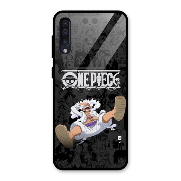 One Piece Manga Laughing Glass Back Case for Galaxy A50