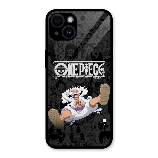 One Piece Manga Laughing Glass Back Case for iPhone 14