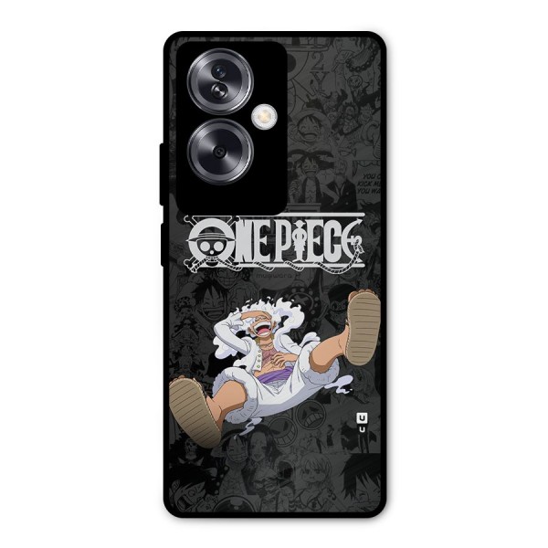 One Piece Manga Laughing Metal Back Case for Oppo A79 5G